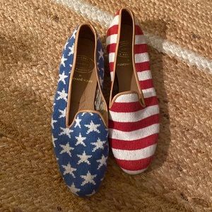 Stubbs & Wootto x Vineyard Vines American Flag Slipper  size 8